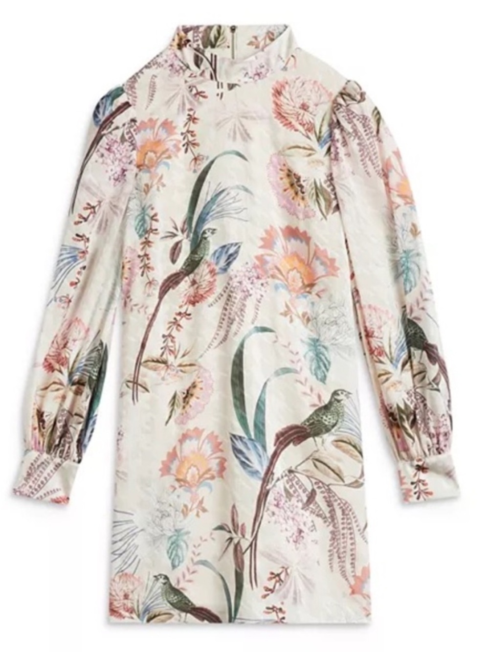 Ted Baker Cream Decadent Shift Mini Dress